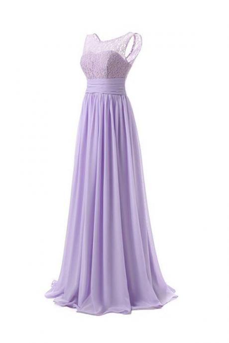 Elegant Long Lavender Prom Dresses Sexy Sheer Neck Evening Dresses 2017 Real Photo Women Party Dresses Formal Gowns