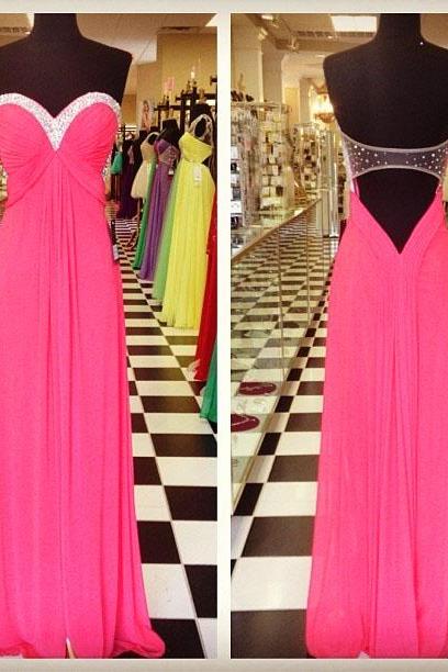 Elegant Long Pink Prom Dresses Sexy Backless Evening Dresses 2016 Real Photo Women Party Dresses Formal Gowns