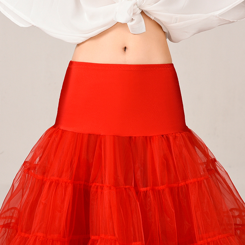 Red Short A Line Petticoat Crinoline Underskirt Tutu Skirts Dance ...
